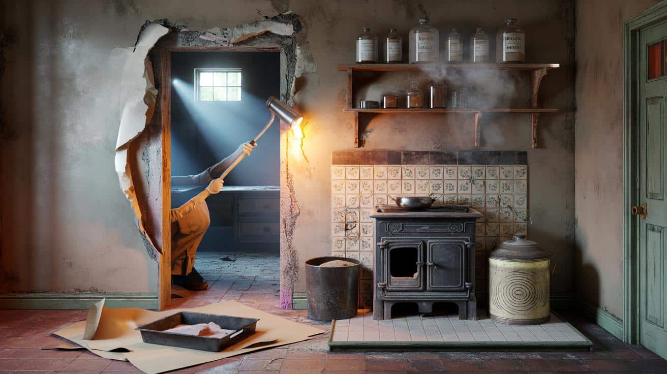 "I found a secret room" — UK homeowner discovers hidden Victorian kitchen during renovation.